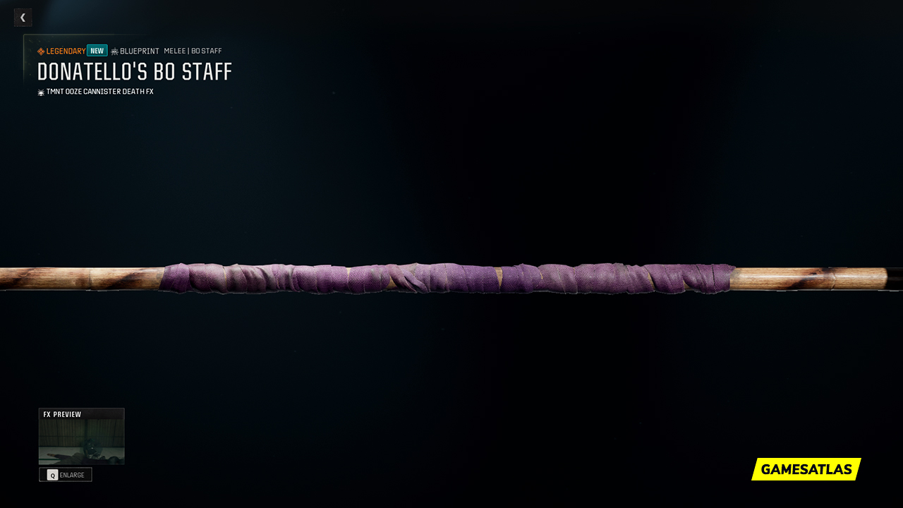 Donatello's Bo Staff - Warzone and Black Ops 6 Blueprint