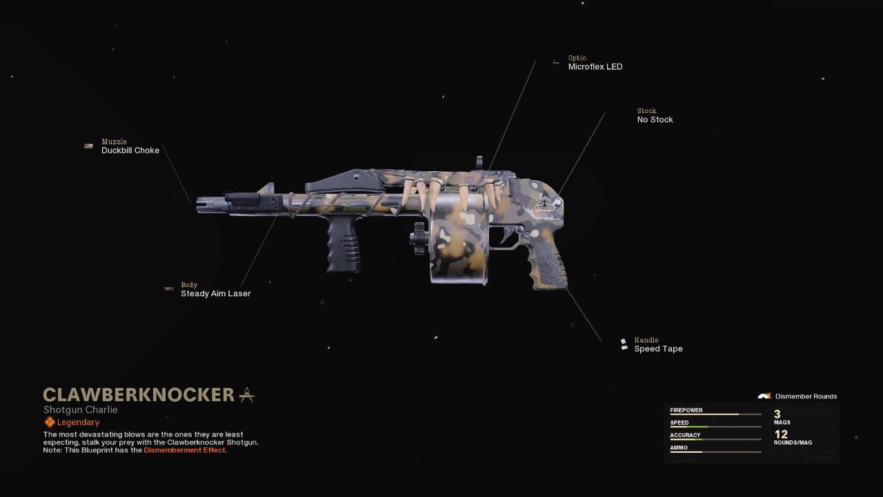 Clawberknocker - COD Warzone and Black Ops Cold War Weapon Blueprint | Call of Duty