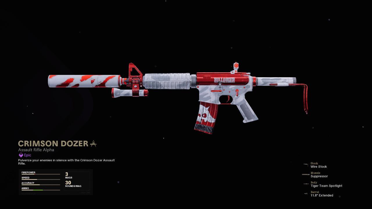 Crimson Dozer Cod Warzone And Black Ops Cold War Weapon Blueprint