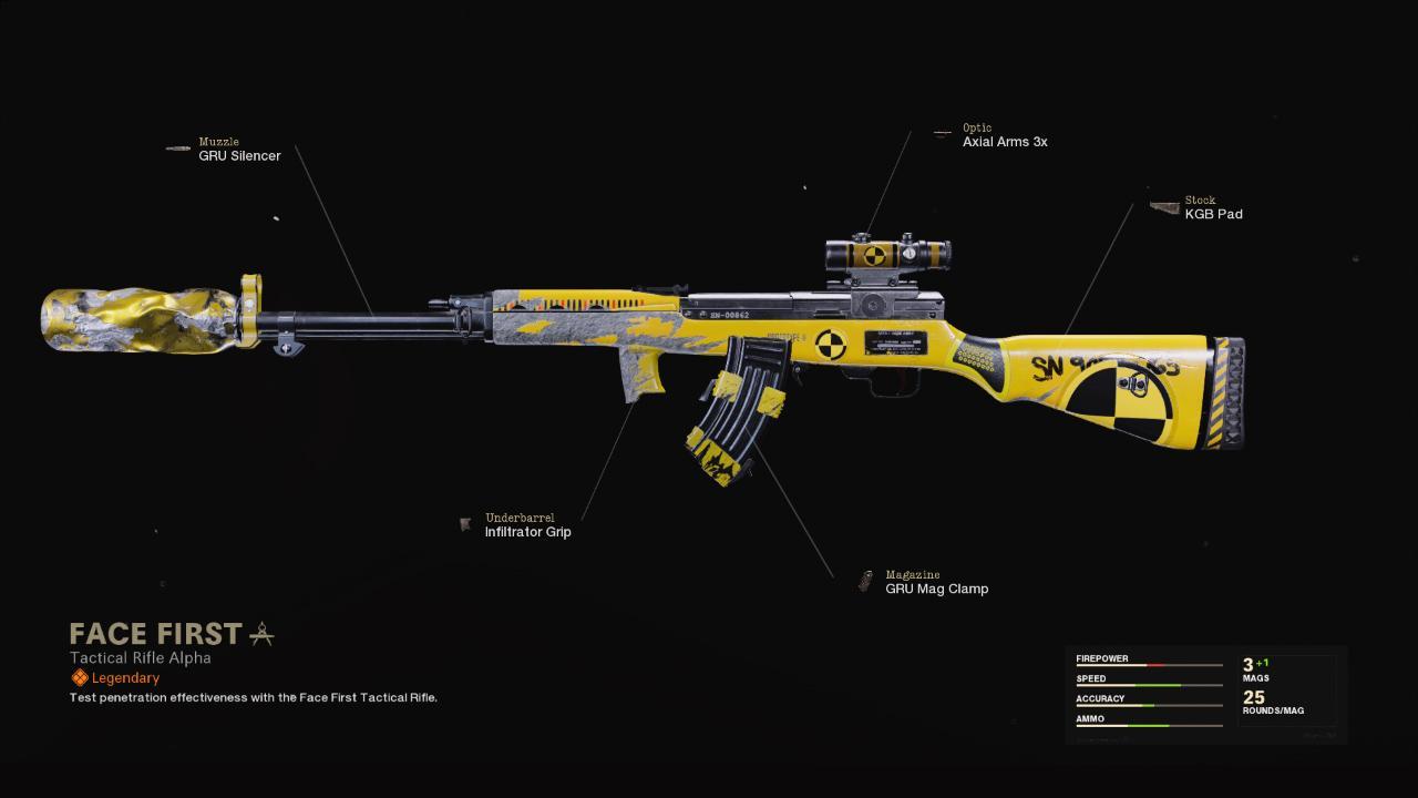 Face First - COD Warzone and Black Ops Cold War Weapon Blueprint | Call of Duty