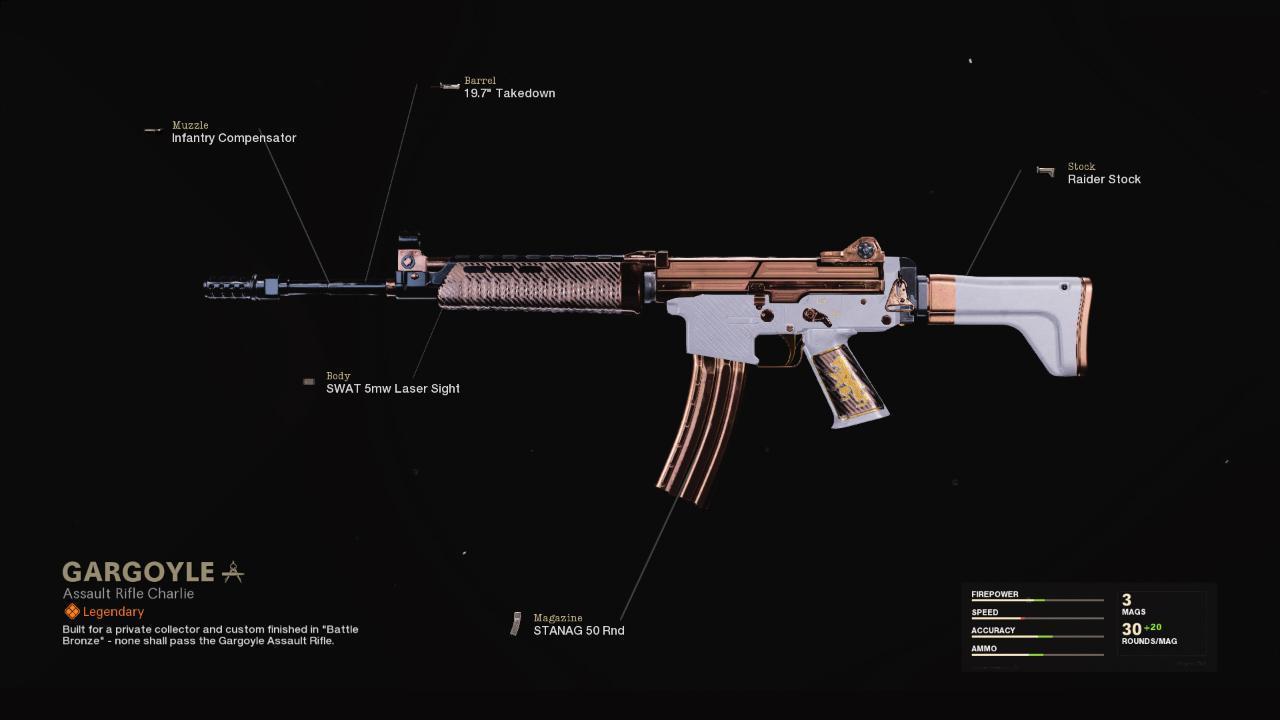 Gargoyle | COD Warzone | Black Ops Cold War | Weapon Blueprint