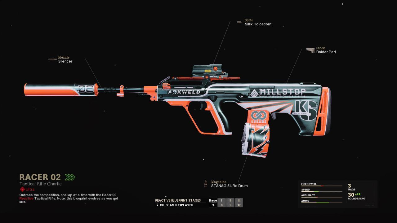 Racer 02 - COD Warzone and Black Ops Cold War Weapon Blueprint | Call of Duty