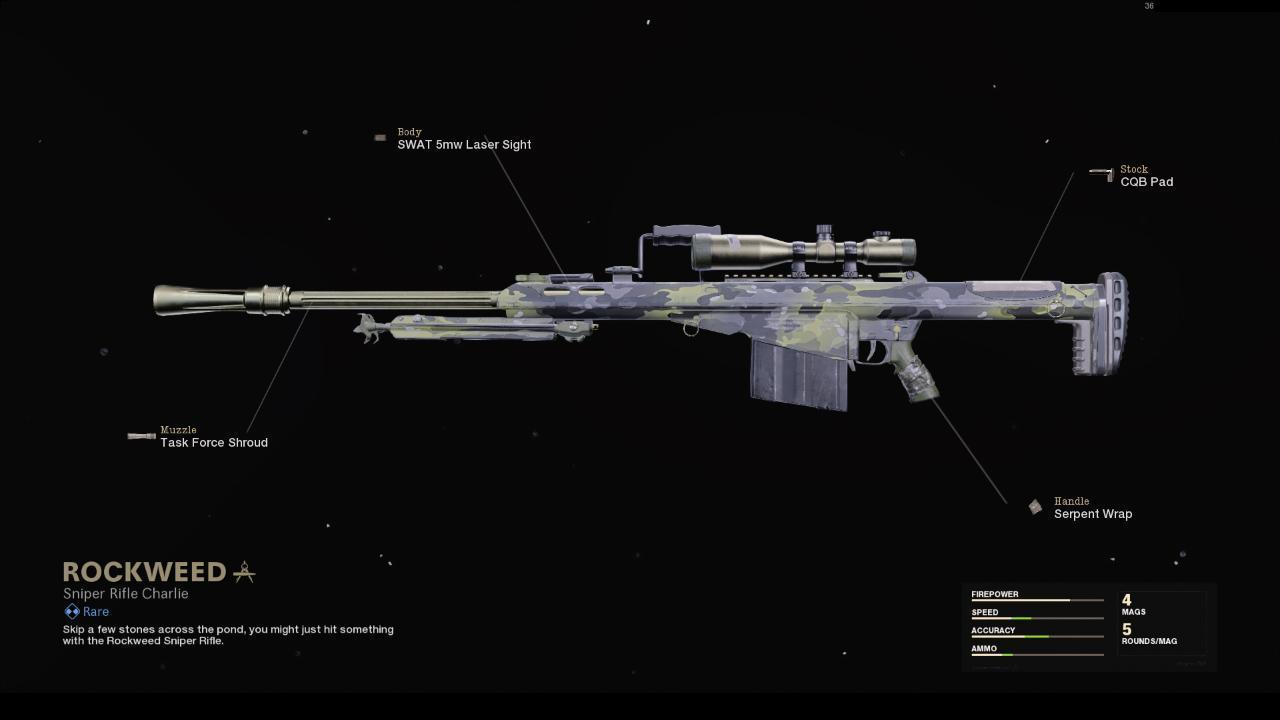 Rockweed | COD Warzone and Black Ops Cold War Weapon Blueprint | Call ...