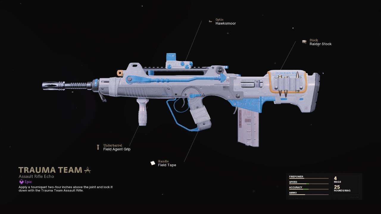 Trauma Team - COD Warzone and Black Ops Cold War Weapon Blueprint | Call of Duty