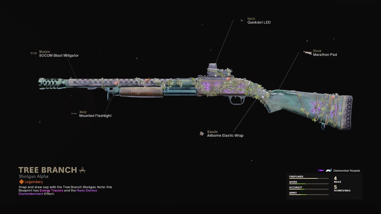 Tree Branch - COD Warzone and Black Ops Cold War Weapon Blueprint | Call of Duty