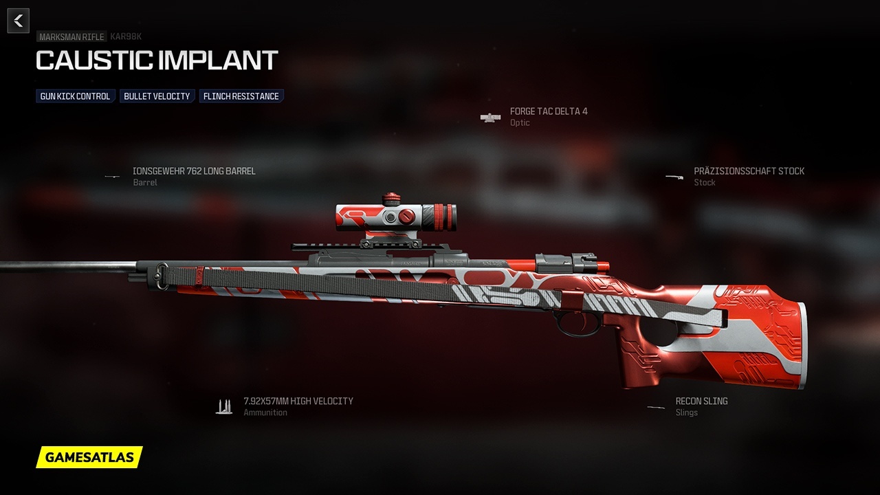 Caustic Implant - Warzone and Modern Warfare 3 Blueprint