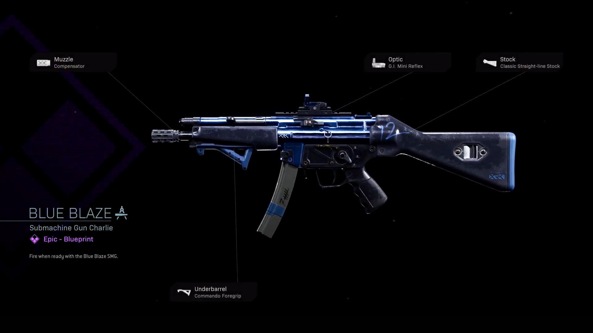 Blue Blaze - COD Warzone and Modern Warfare Weapon Blueprint | Call of Duty