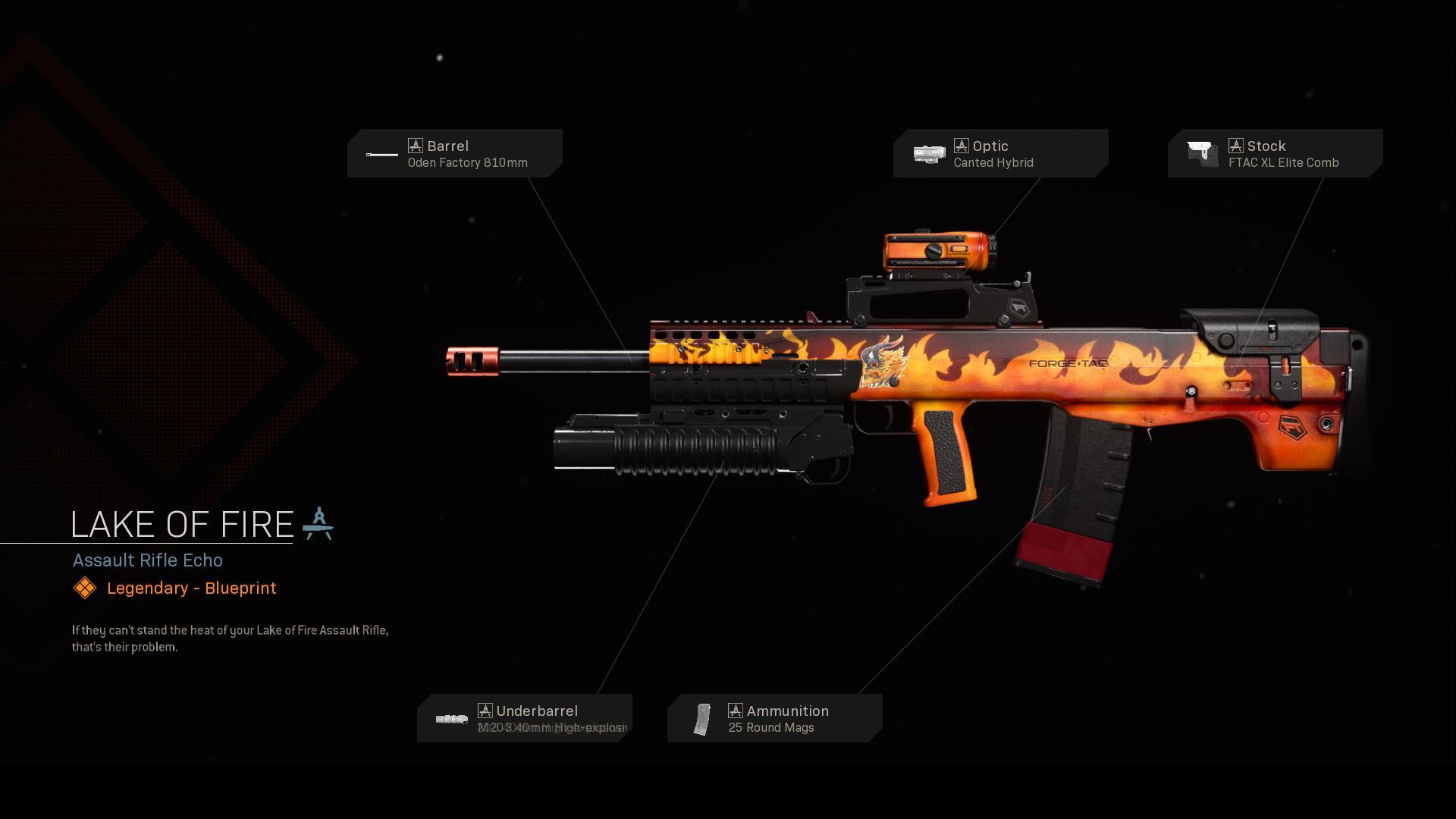 Lake Of Fire Cod Warzone Mw Weapon Blueprint Legendary Epic Rare Cod Warzone Blueprints Database