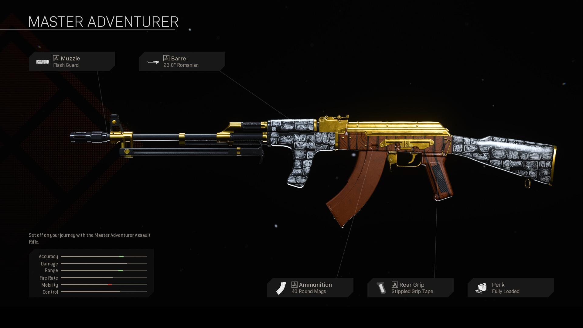 Master Adventurer - COD Warzone and Modern Warfare Weapon Blueprint | Call of Duty