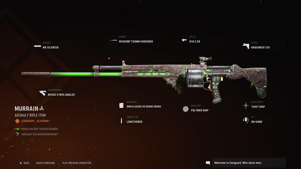 Murrain Cod Warzone And Vanguard Weapon Blueprint Call Of Duty 7215