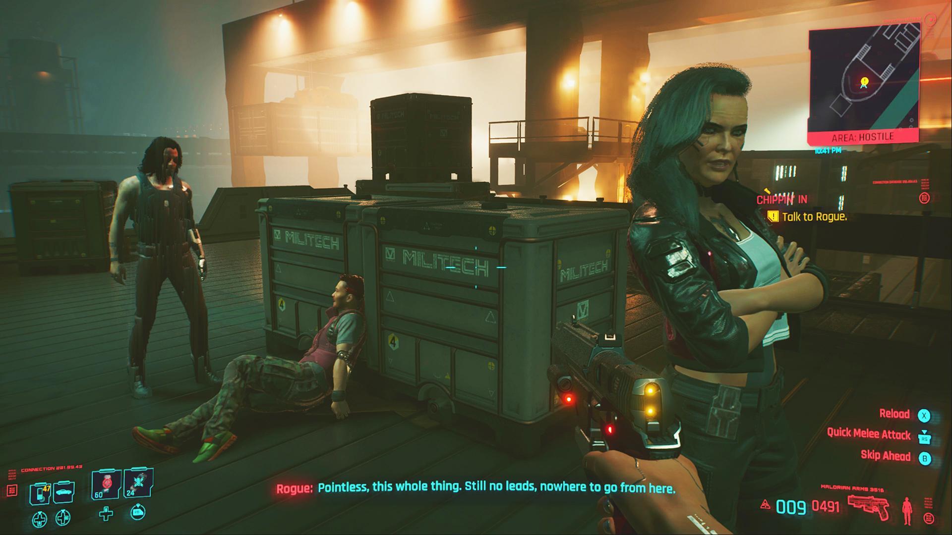 cyberpunk 2077 chippin in side job grayson dead