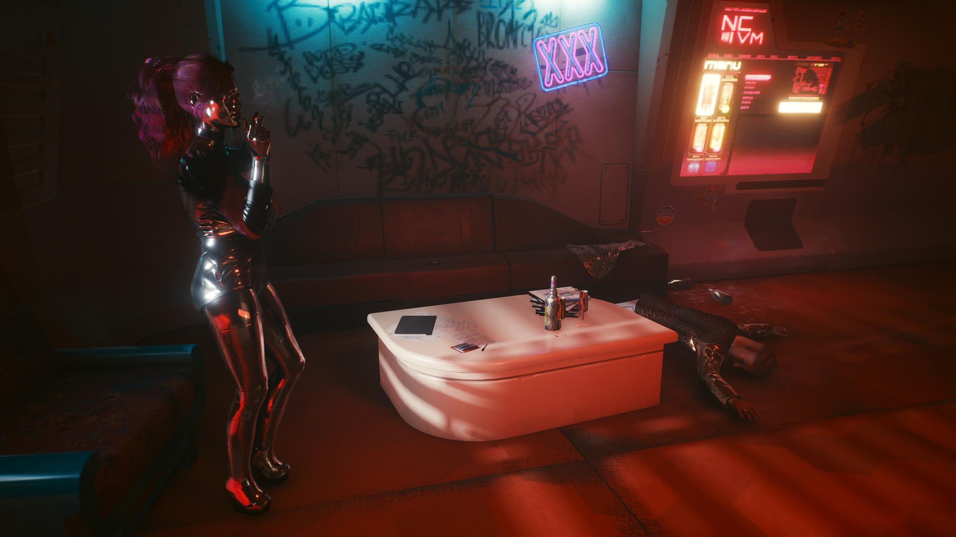 cyberpunk 2077 violence side job lizzy smoking liam dead