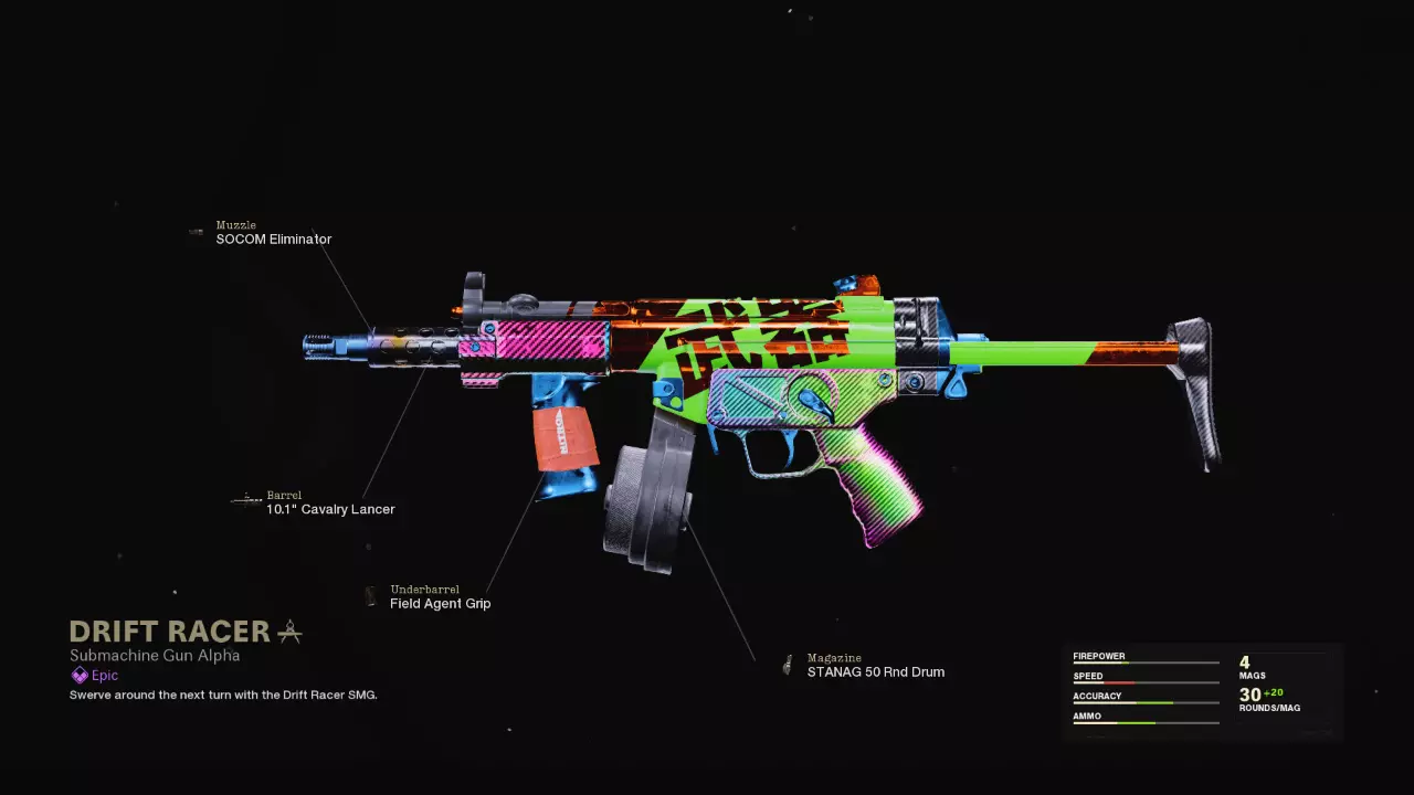 Drift Racer - COD Warzone and Black Ops Cold War Weapon Blueprint | Call of Duty