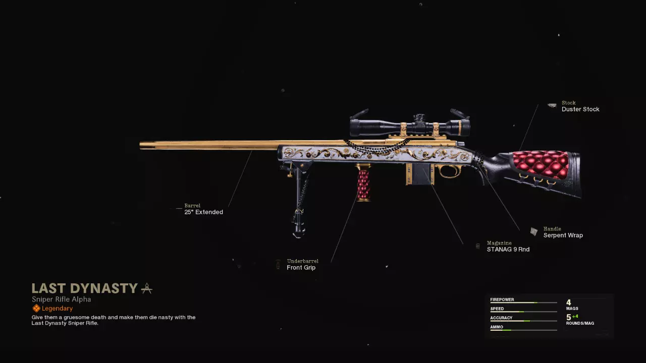 Last Dynasty - COD Warzone and Black Ops Cold War Weapon Blueprint | Call of Duty