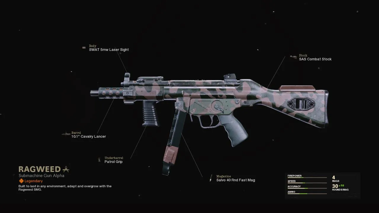 Ragweed - COD Warzone and Black Ops Cold War Weapon Blueprint | Call of Duty