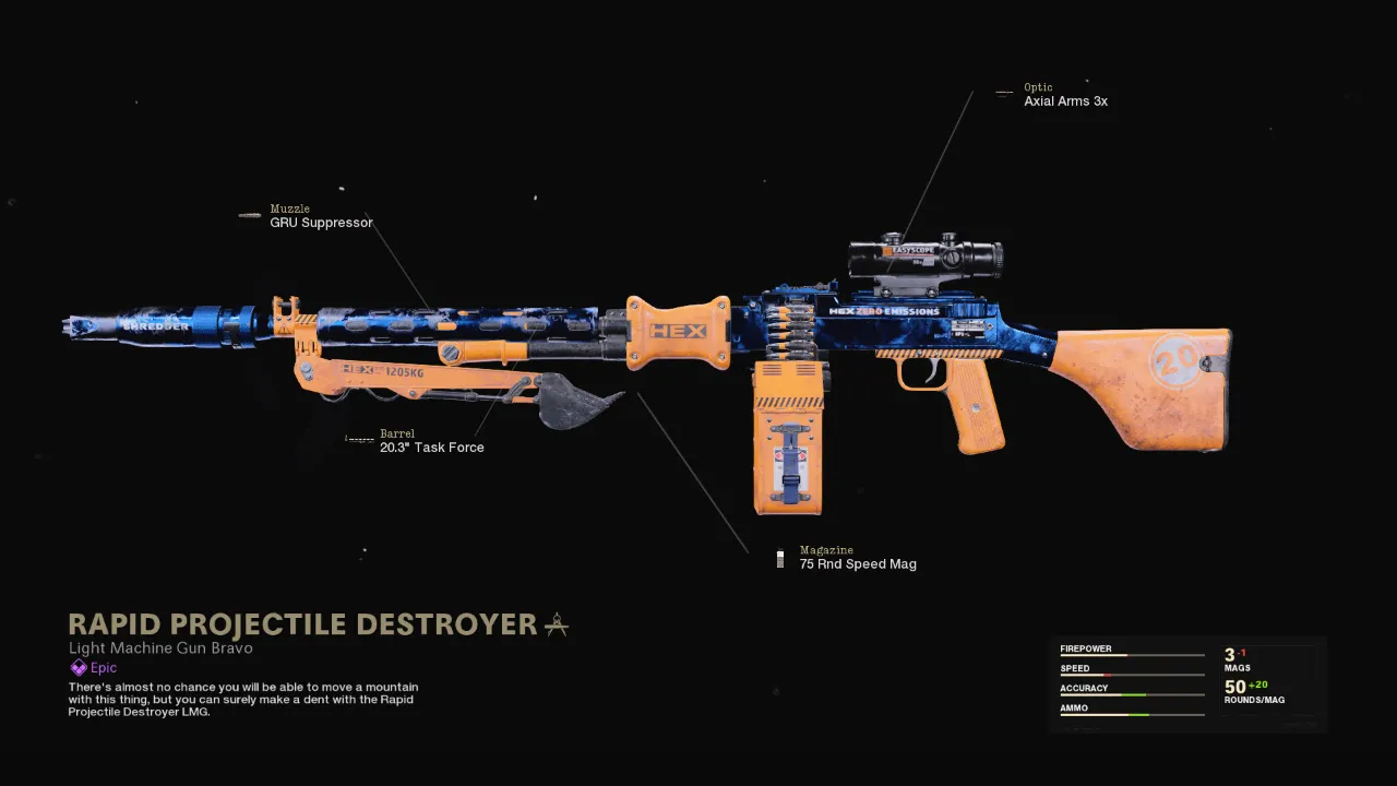 Rapid Projectile Destroyer - COD Warzone and Black Ops Cold War Weapon Blueprint | Call of Duty