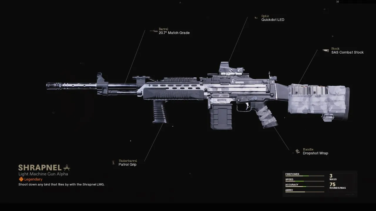 Shrapnel - COD Warzone and Black Ops Cold War Weapon Blueprint | Call of Duty