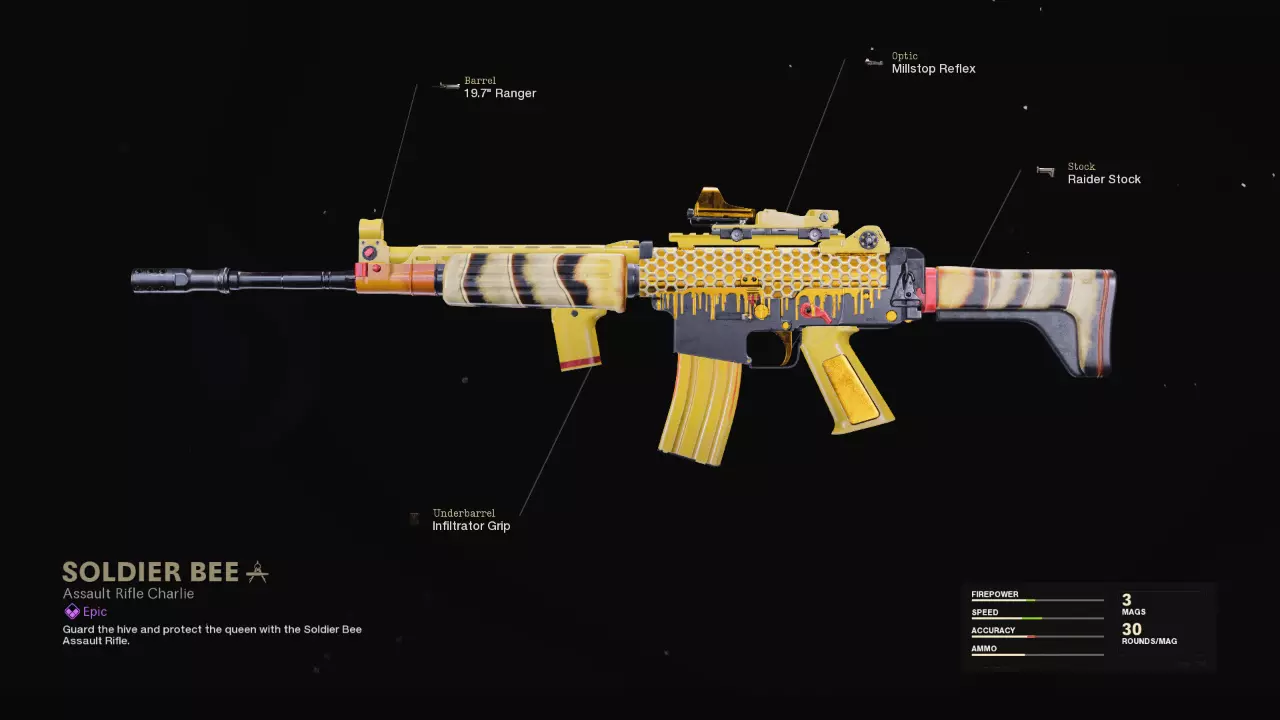 Soldier Bee - COD Warzone and Black Ops Cold War Weapon Blueprint | Call of Duty