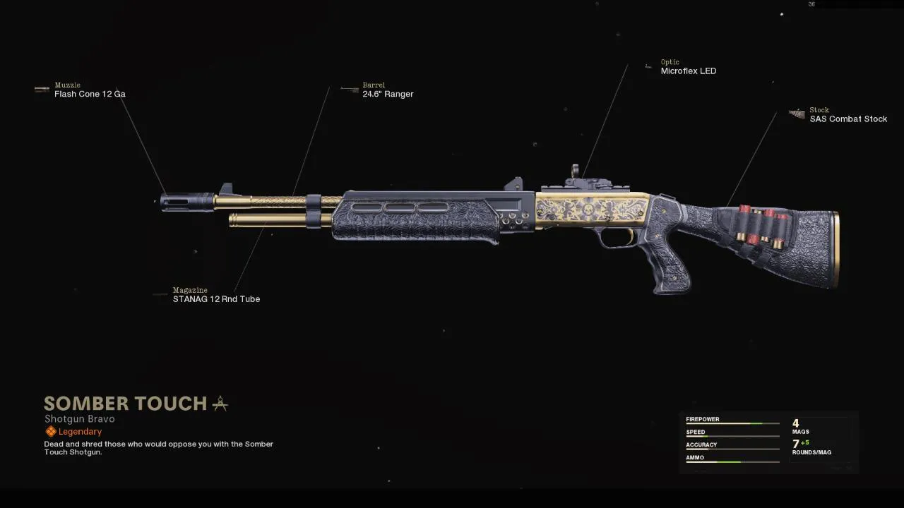 Somber Touch - COD Warzone and Black Ops Cold War Weapon Blueprint | Call of Duty