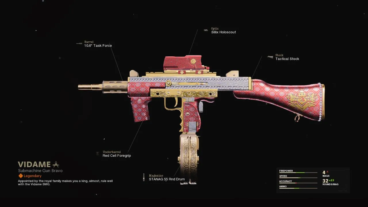 Vidame - COD Warzone and Black Ops Cold War Weapon Blueprint | Call of Duty