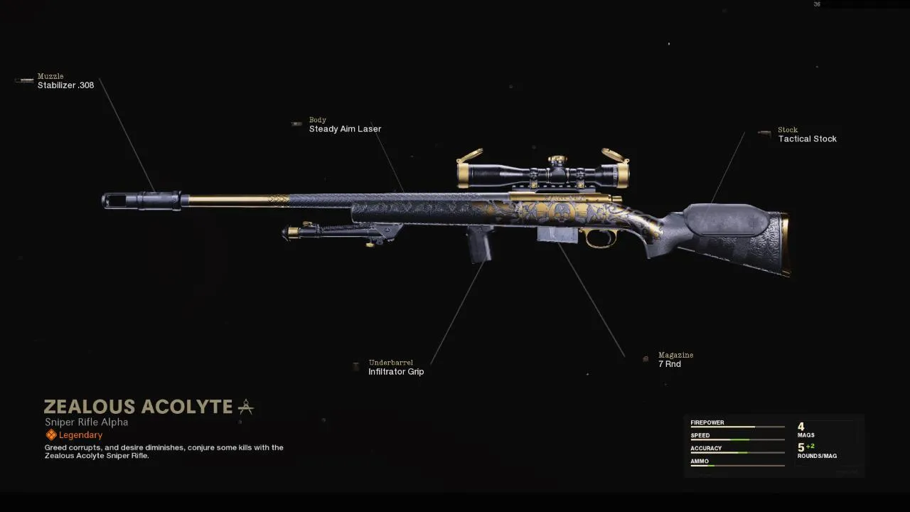 Zealous Acolyte - COD Warzone and Black Ops Cold War Weapon Blueprint | Call of Duty