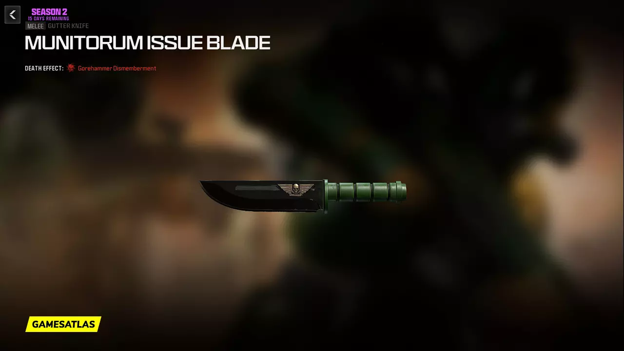 Munitorum Issue Blade - Warzone and Modern Warfare 3 Blueprint