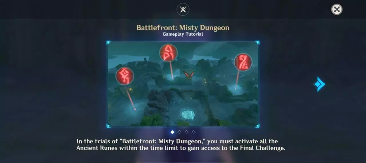 misty dungeon runes