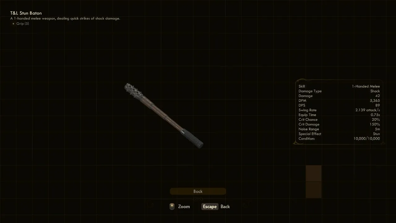 Stun Baton - The Outer Worlds Weapons