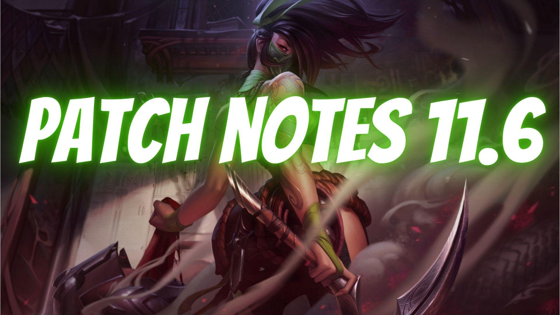 league of legends patch notes