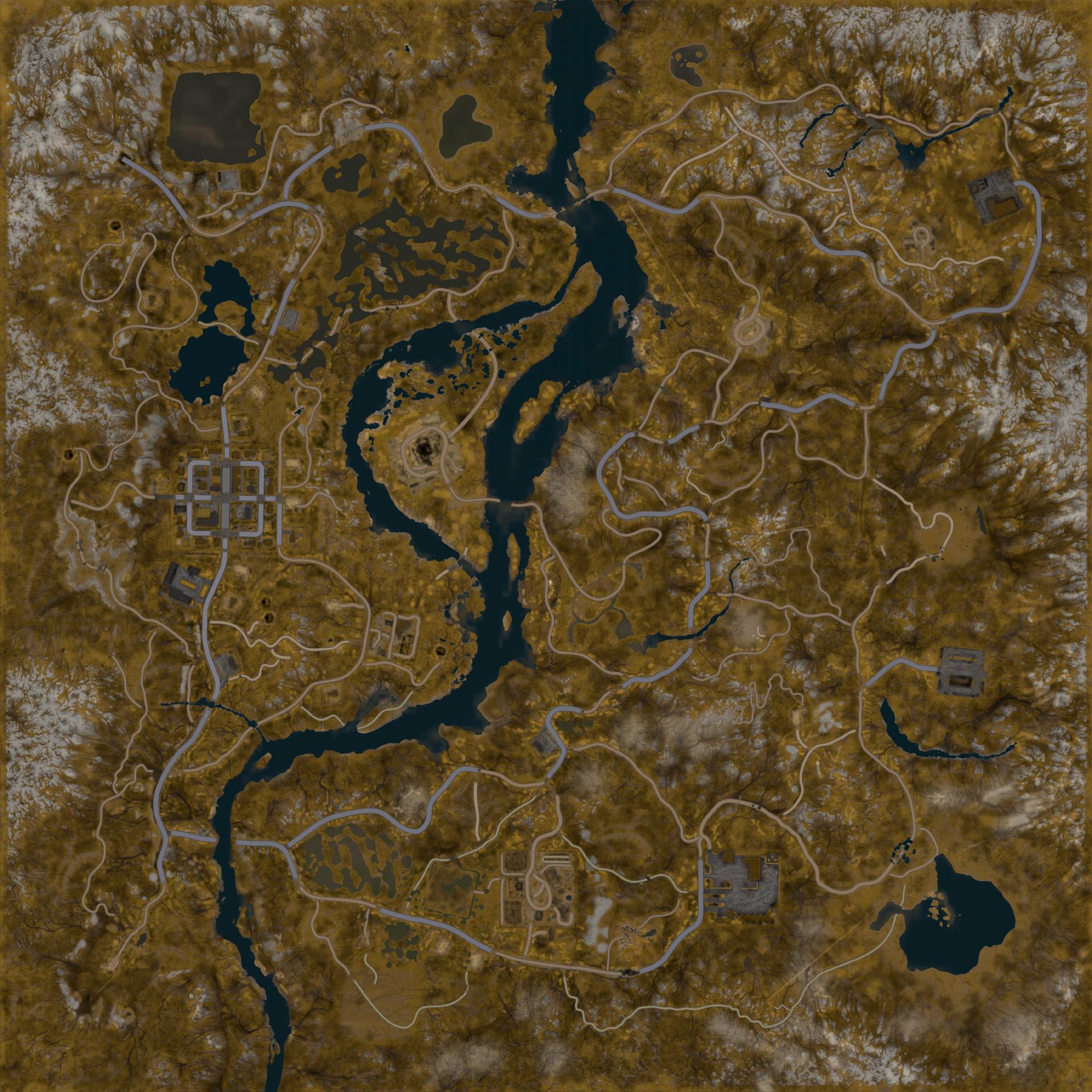 SnowRunner Island Lake Map