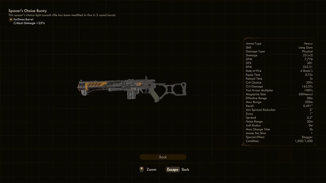 Bursty - The Outer Worlds Weapons