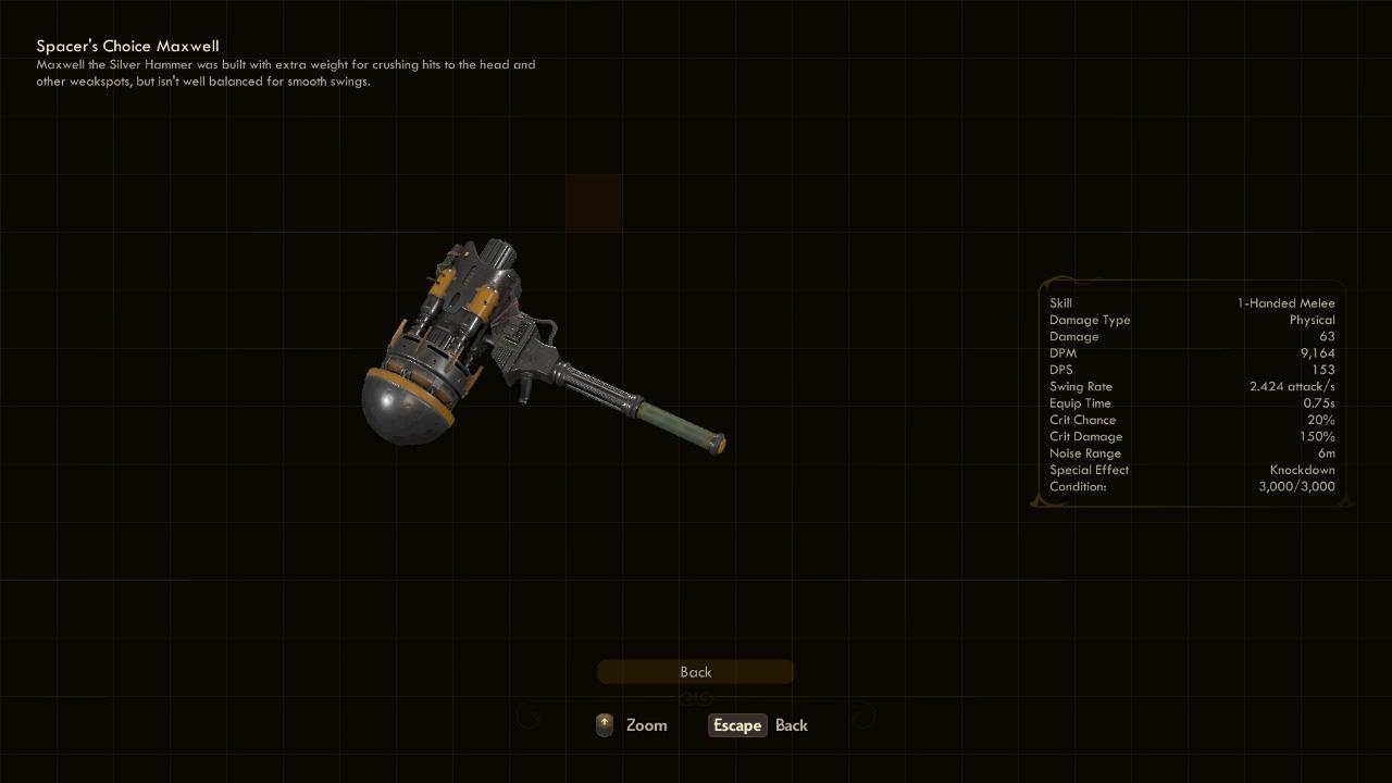 Maxwell - The Outer Worlds Weapons