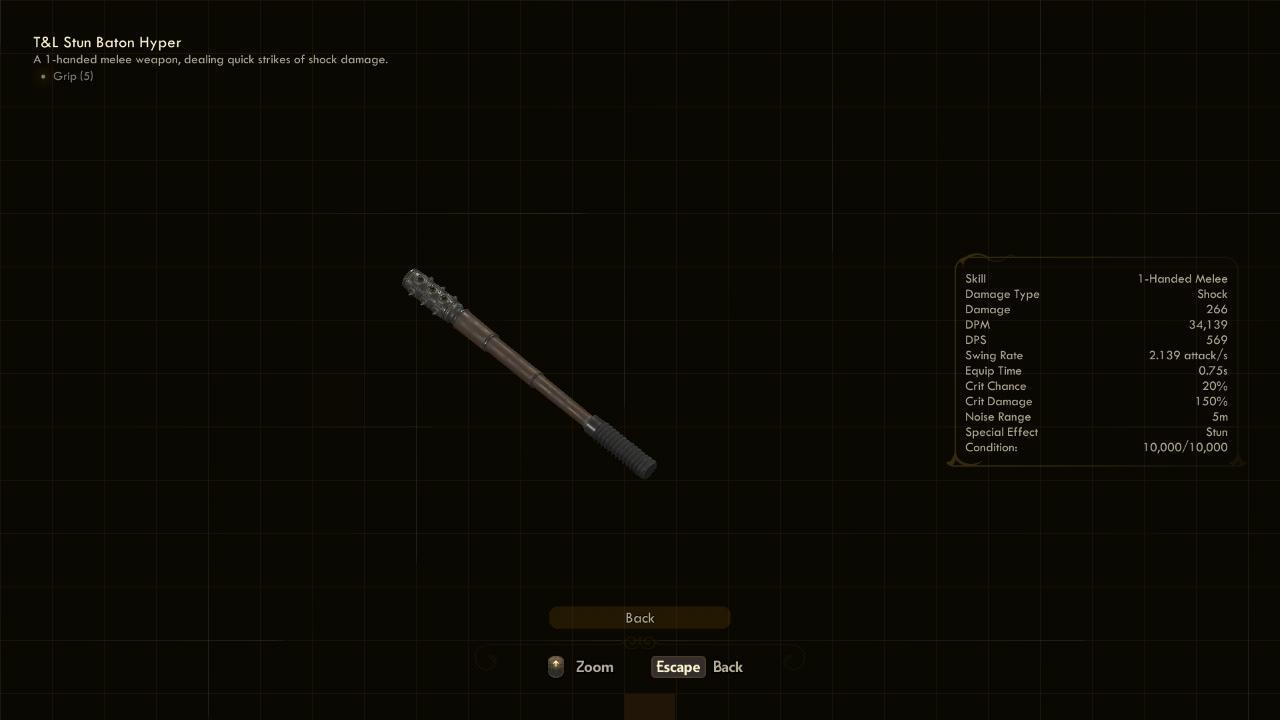 Stun Baton Hyper - The Outer Worlds Weapons